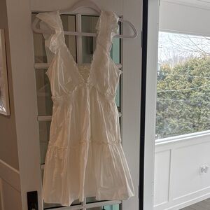 LoveShackFancy White Ruffle Dress